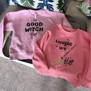 Rabbit Skins Pink and Coral Kids Sweatshirts